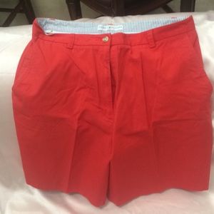 Tommy red shorts size10